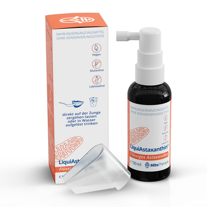 LiquiAstaxanthin® – flüssiges Astaxanthin aus Algen – vegan, höchste Bioverfügbarkeit – 30 ml