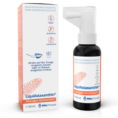 LiquiAstaxanthin® – flüssiges Astaxanthin aus Algen – vegan, höchste Bioverfügbarkeit – 30 ml