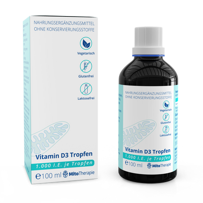 Vitamin D3 Tropfen – 1000 I.E. je Tropfen