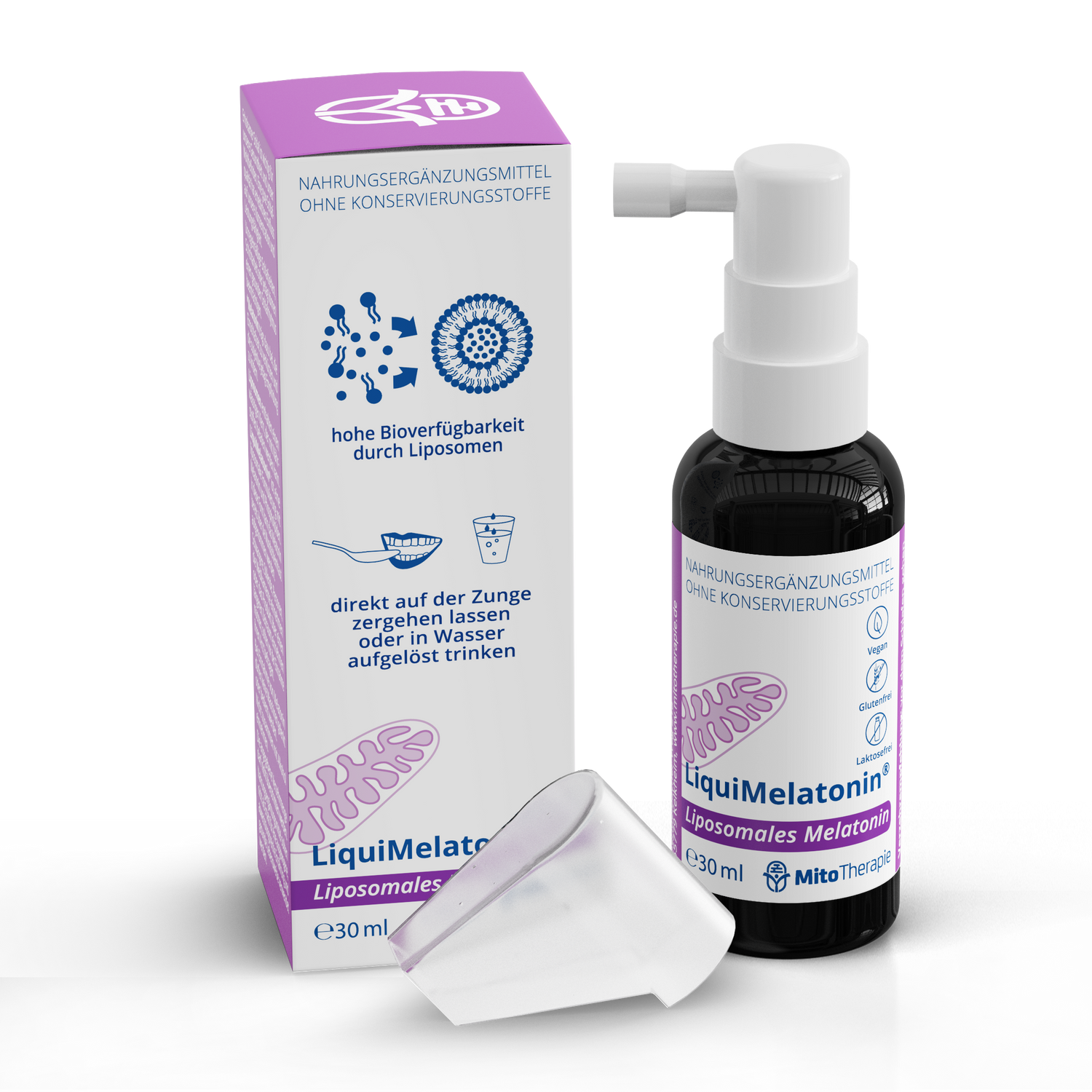 LiquiMelatonin® – liposomales Einschlafspray – vegan, 30 ml für 180 Anwendungen