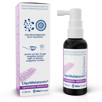 LiquiMelatonin® – liposomales Einschlafspray – vegan, 30 ml für 180 Anwendungen